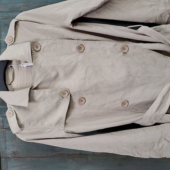 EVENT Double Breasted Belted Trench Coat, Size Small, NWT - Picture 8 of 10